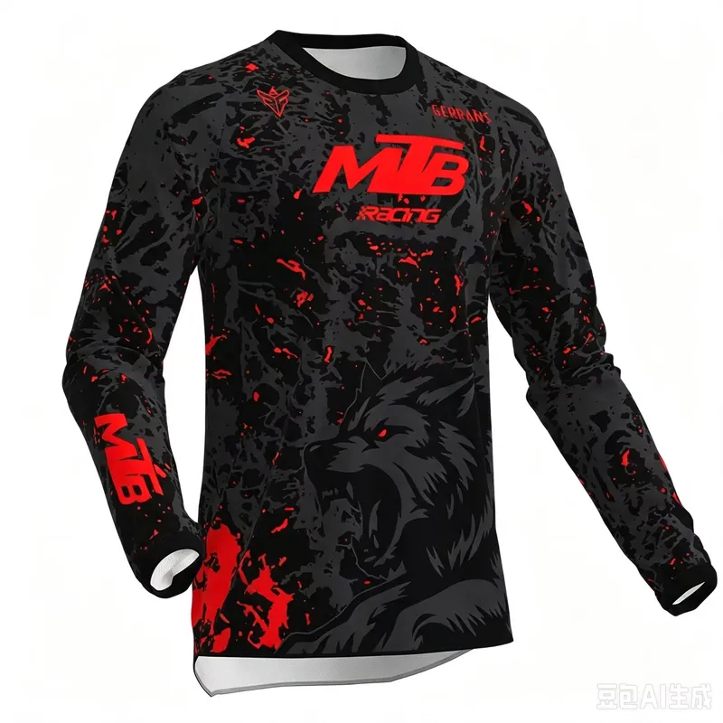 Cycling - เสื้อปั่นจักรยาน MTB แขนยาว 3D สำหรับผู้ชาย ปี