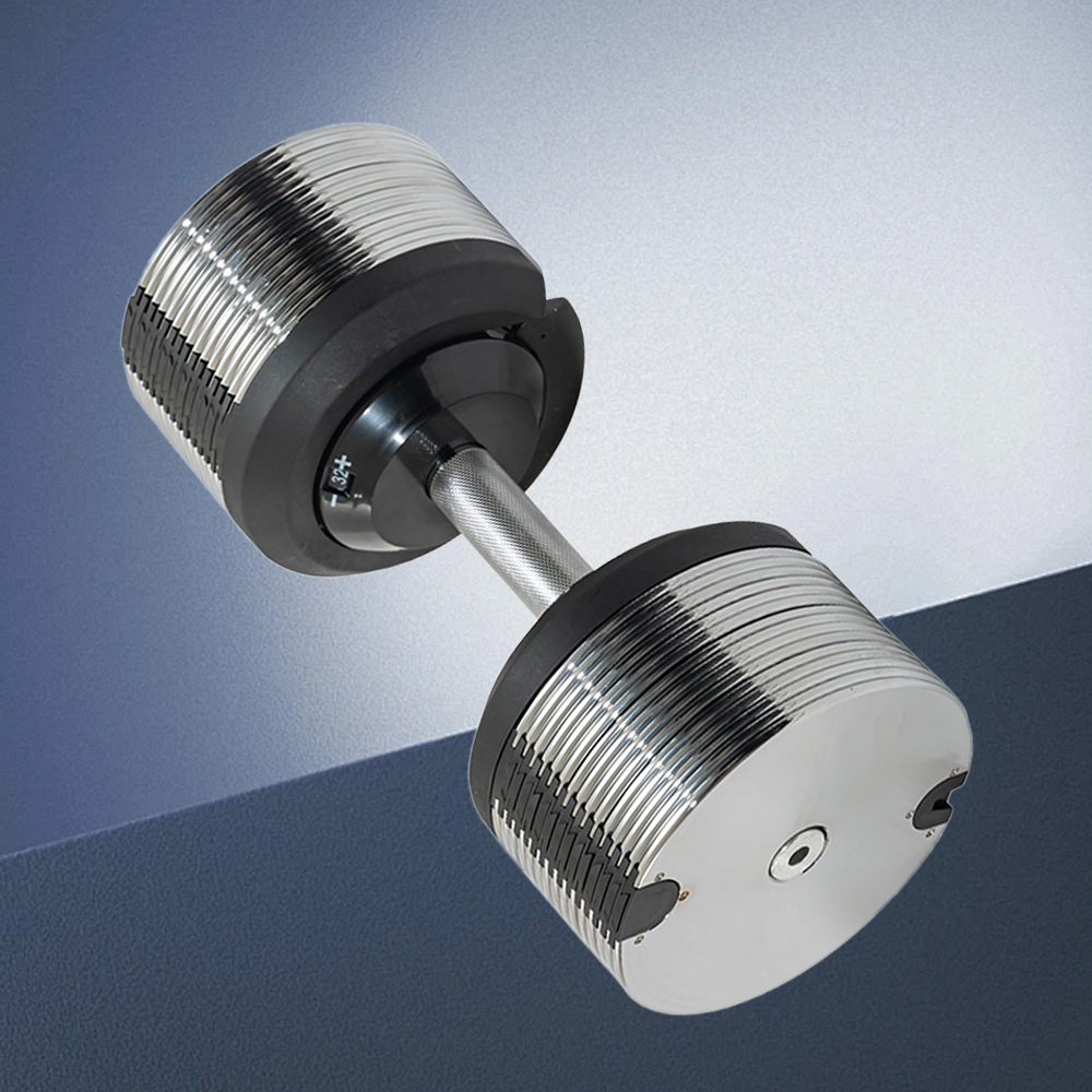 Adjustable Dumbbell Pair 40Kg - ชุดดัมเบลปรับน้ำหนักได้ 40 กก. พร้อมอุปกรณ์ฟิตเนสเหล็กและยางสำหรับใช้ในบ้านและยิม รับทำโลโก้ตามสั่ง