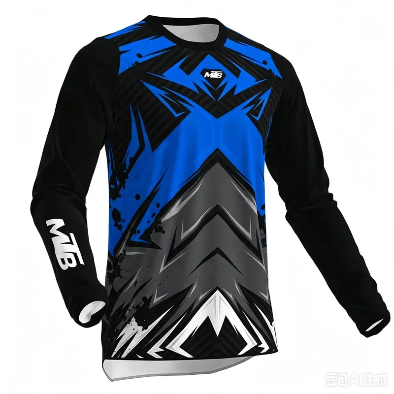 เสื้อปั่นจักรยาน MTB แขนยาว 3D - Cycling บทวิจารณ์และราคา