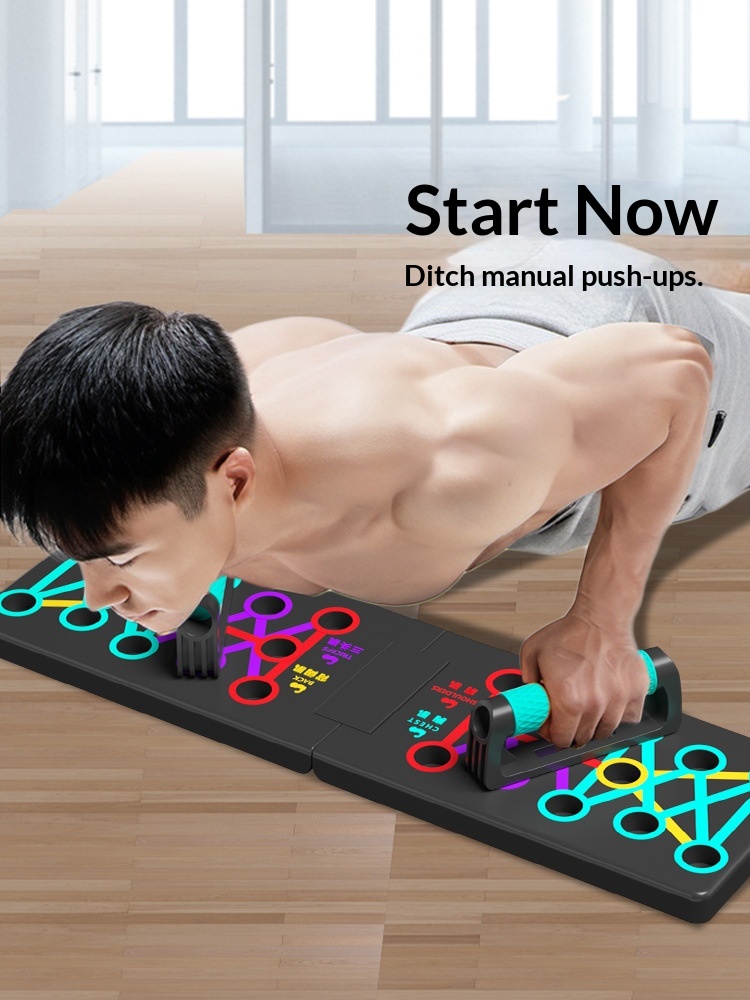 แผ่นฝึกซิทอัพแบบตั้ง ไม่พับได้ - Push Up Board Foldable Multi Function บทวิจารณ์และราคา