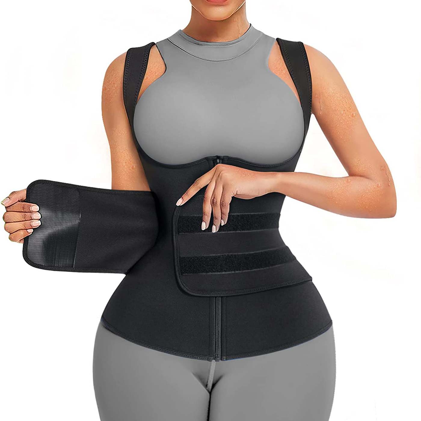 ชุดซาวน่าสำหรับผู้หญิง ทำจากวั - Sweat Waist Trainer Belt Neoprene บทวิจารณ์และราคา