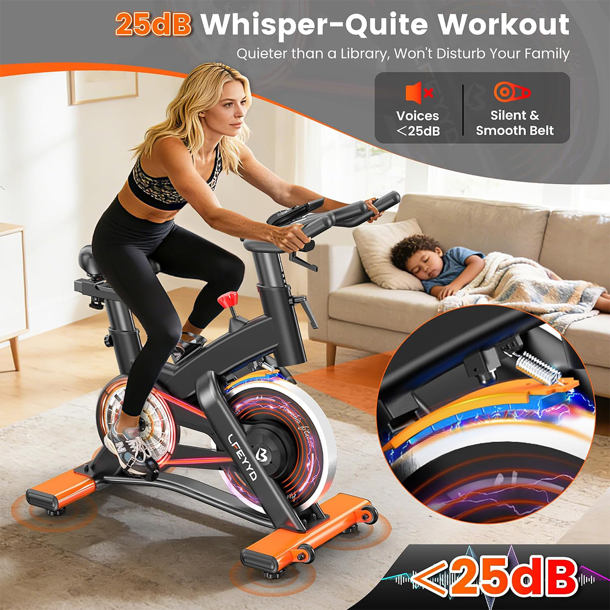 จักรยานออกกำลังกาย Pooboo รุ่น - Exercise Bike Magnetic Resistance บทวิจารณ์และราคา