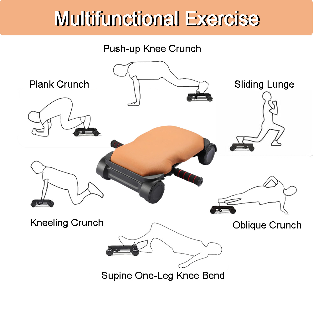 อุปกรณ์บริหารกล้ามเนื้อหน้าท้อ - Ab Roller Wheel With Elbow Support บทวิจารณ์และราคา