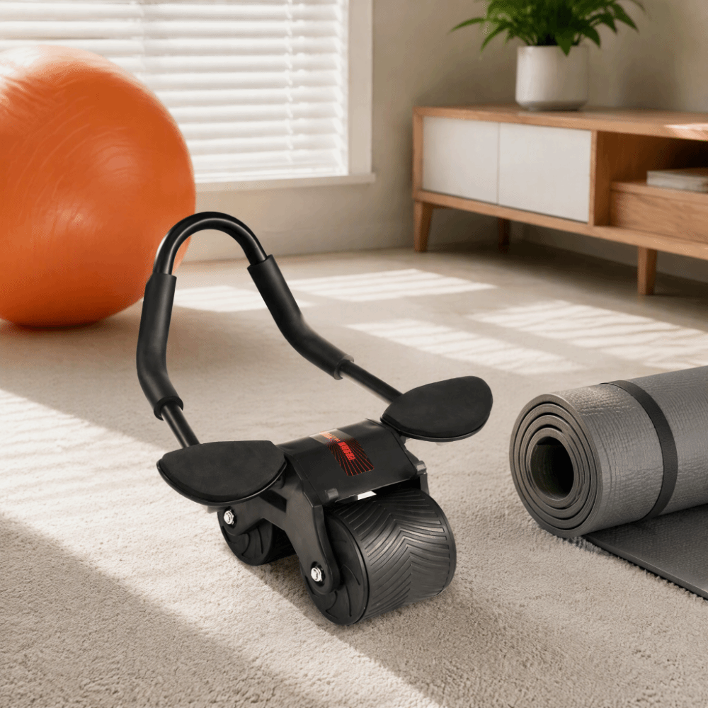 ล้อบริหารหน้าท้องอัตโนมัติแบบอ - Ab Roller Wheel With Elbow Support บทวิจารณ์และราคา