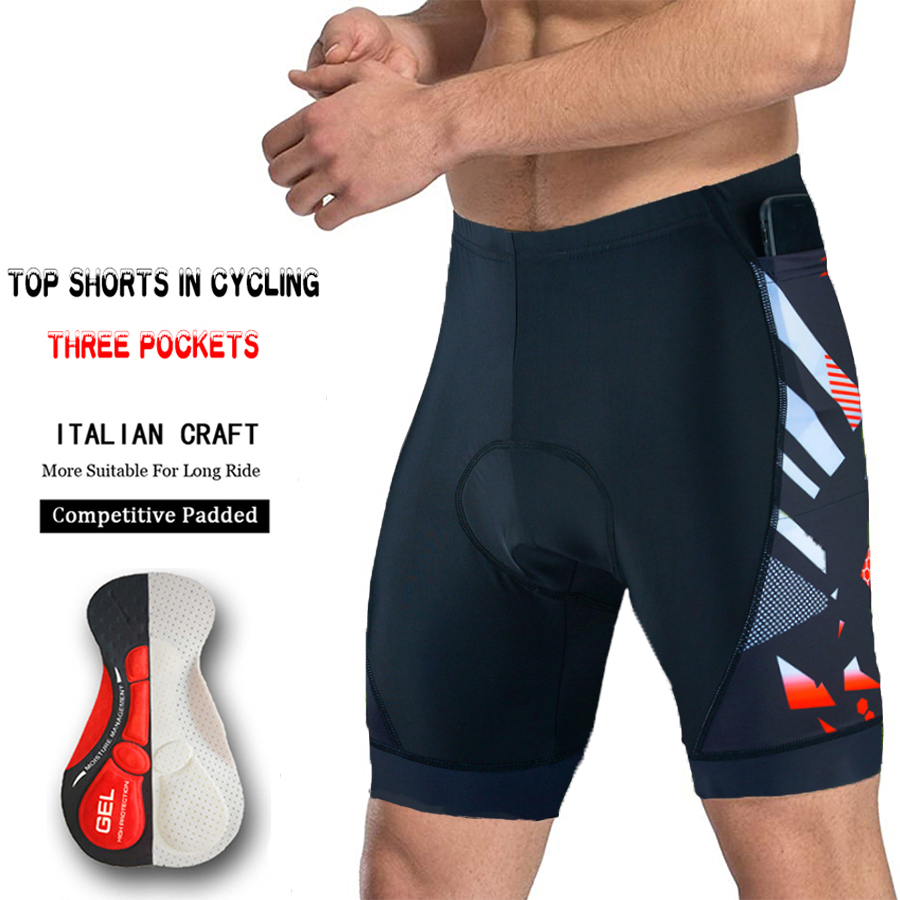 กระเป๋า3ใบกางเกงรัดรูปสำหรับขี - Padded Cycling Shorts 5D Gel บทวิจารณ์และราคา