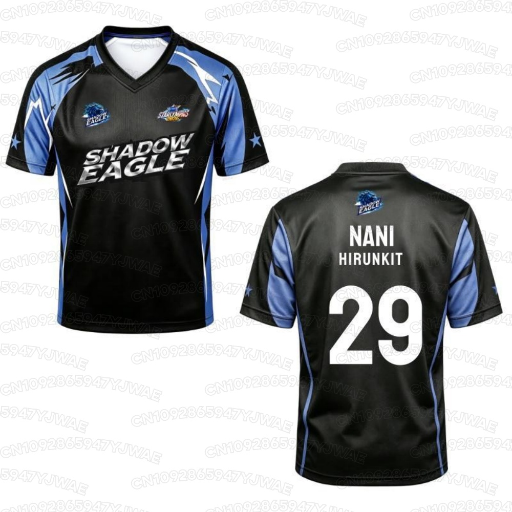 เสื้อยืดทีมแดงทีมฟ้าแขนสั้นพิม - Team Sports บทวิจารณ์และราคา